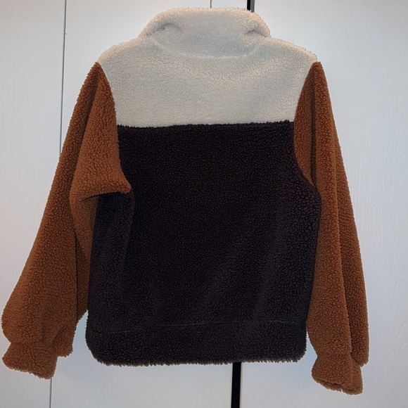 Universal Thread Teddy Fleece Colorblock Quarter Zip - Women's XS - Picture 2 of 6
